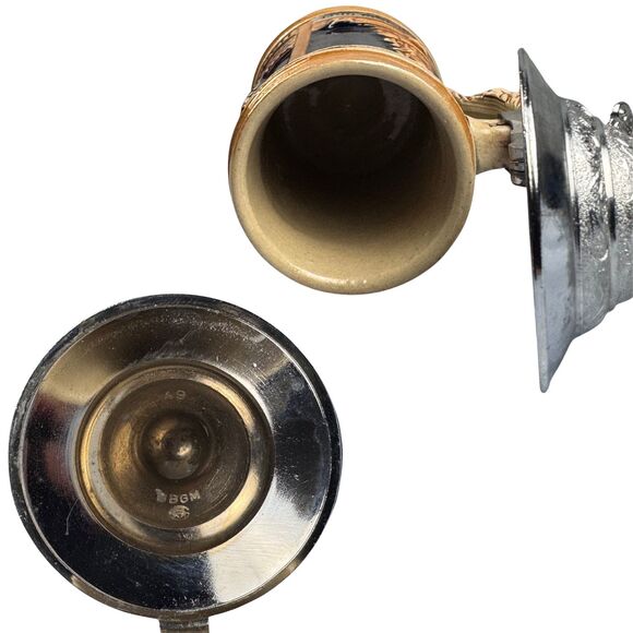 Miniature German Beer Stein JM Hafen Hamburg Rathaus Bismarck Denkm Collectibles - Picture 5 of 8